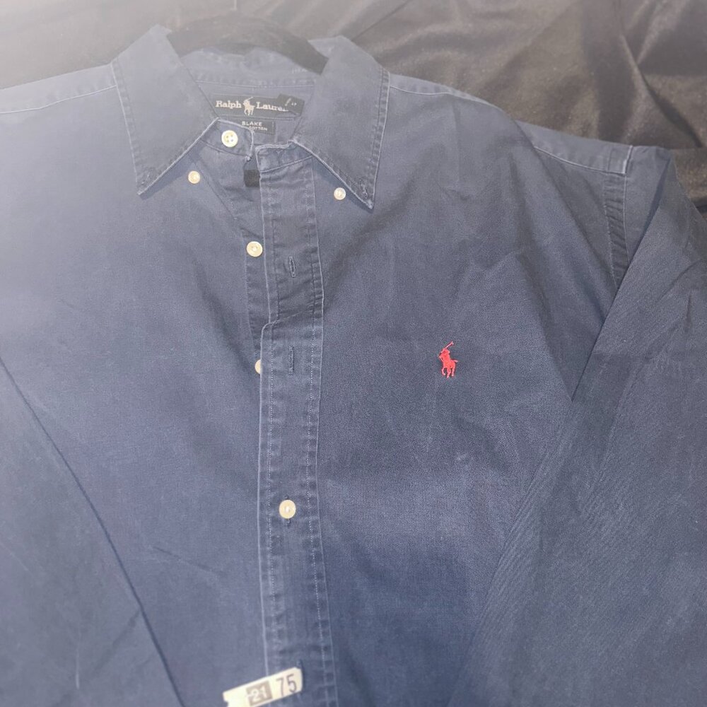 Designer Casual Long Sleeved Button Down - XL